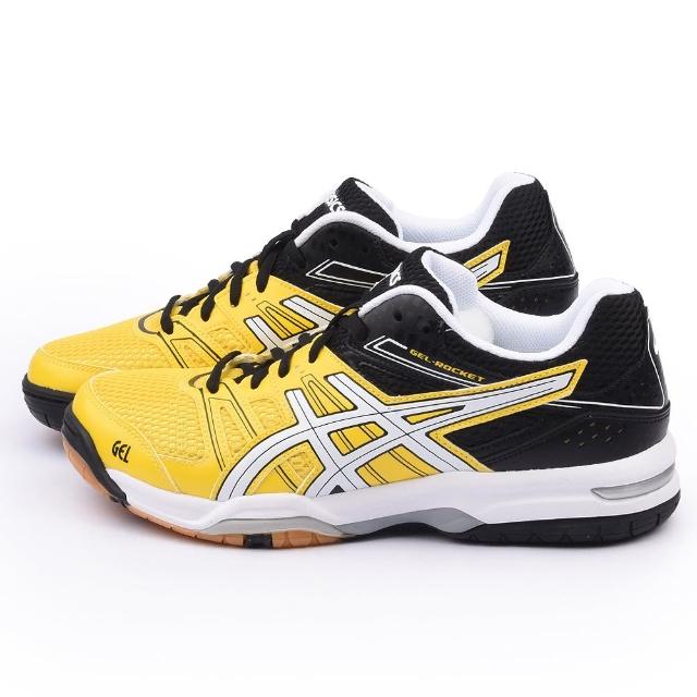 【Asics】男款 GEL-ROCKET 7 排羽球運動鞋(B405Q-0401-黃)網路熱賣