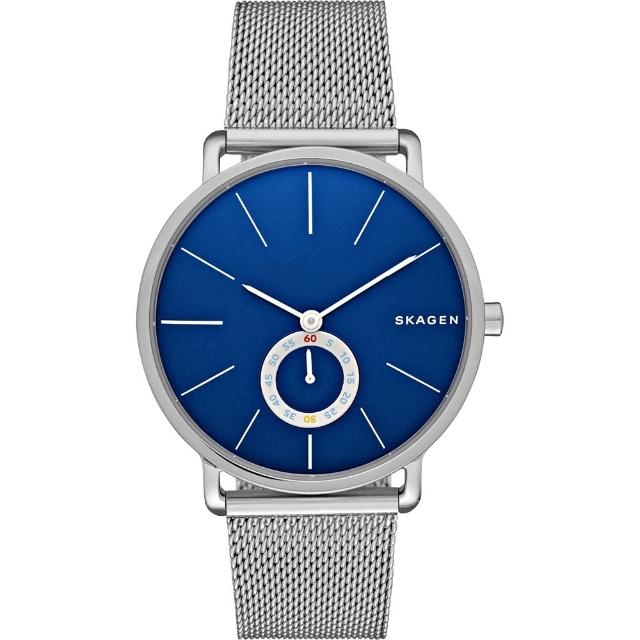 【SKAGEN】Hagen 小秒針腕錶-藍x銀/40mm(SKW6230)新品上市