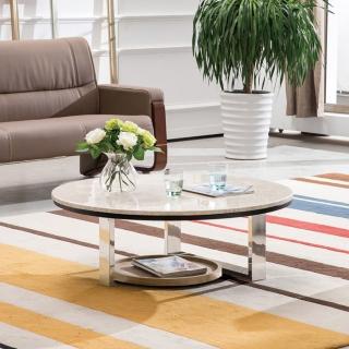 【AT HOME】現代簡約3.3尺原石圓几/茶几/客廳桌(歐柏)