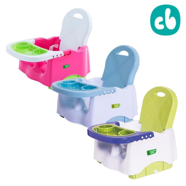 【美國 Creative Baby】可攜式輔助餐椅Booster Seat(嬰兒藍/蜜桃紅)