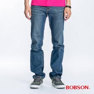 【BOBSON】男款衣絲不罣涼爽直筒牛仔褲(1771-53)