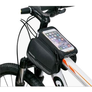 【PUSH!自行車用品】第二代5.7吋手機馬鞍型自行車前置物袋手機袋上管袋車前包工具袋(A63)