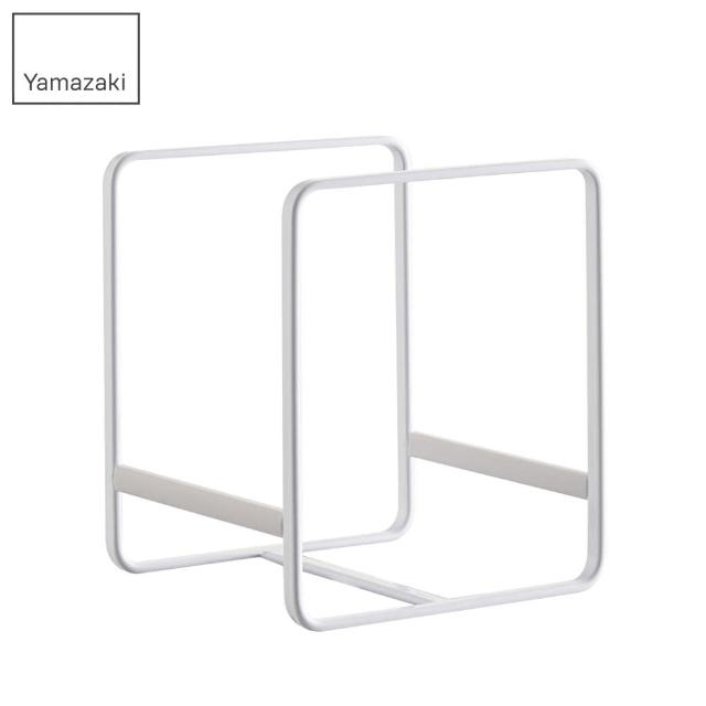 【YAMAZAKI】Plate日系框型盤架Sx2+Lx2-共4入(收納架/碗盤架/碗盤瀝水架/廚房置物架) 