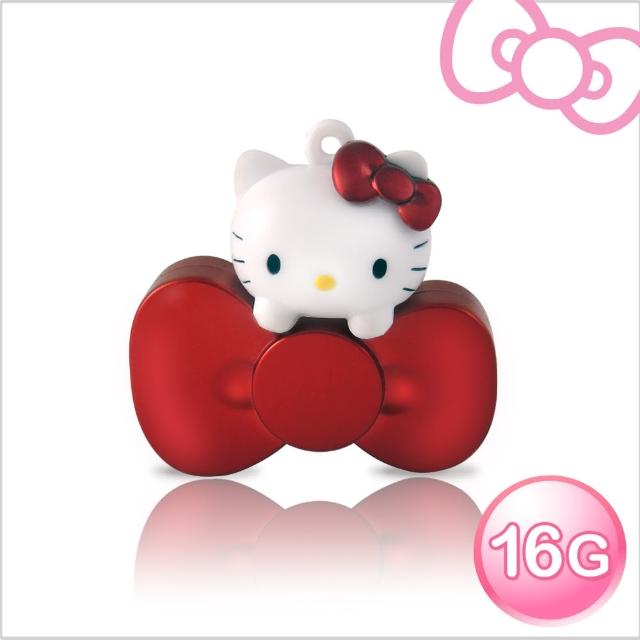 【Hello Kitty】16GB蝴蝶結系列造型隨身碟-速達(璀璨紅)比較推薦