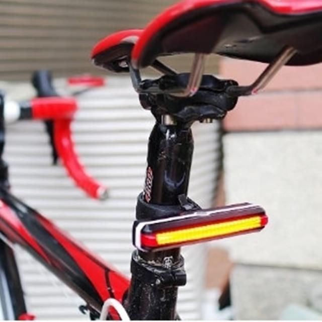 【May Shop】自行車後車燈 單車燈 可旋轉LED燈(USB充電頭燈)促銷商品