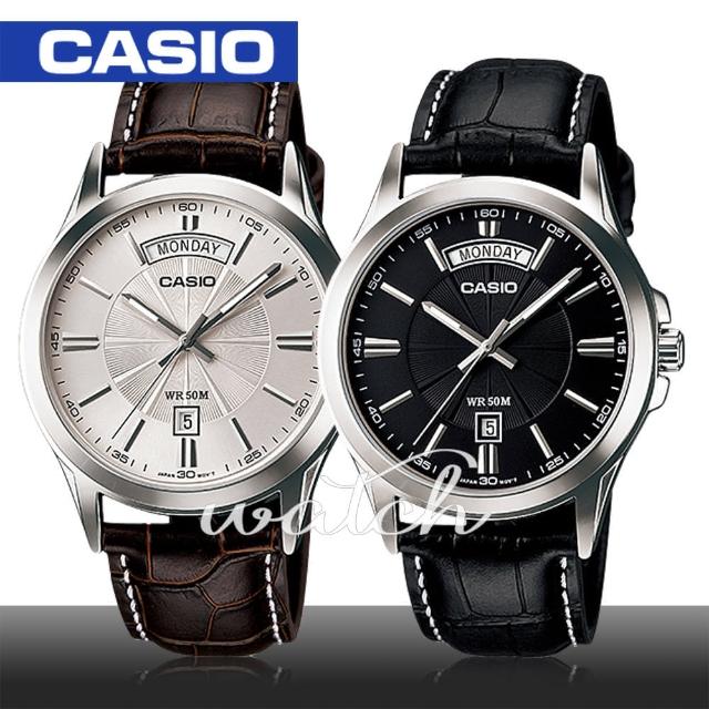 【CASIO 卡西歐】送禮首選-時尚皮革男錶_星期和日期顯示(MTP-1381L)評鑑文