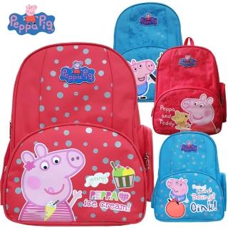 【imitu 米圖】Peppa Pig 粉紅豬/佩佩豬護脊後背書包_佩佩/喬治