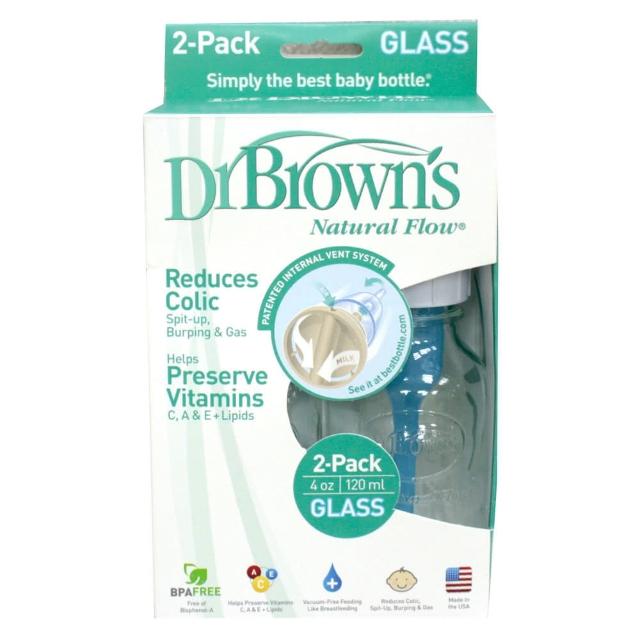 【GMP BABY】美國Dr. Brown 玻璃標準口徑防脹氣順流小奶瓶(120ml二入裝)哪裡買便宜?
