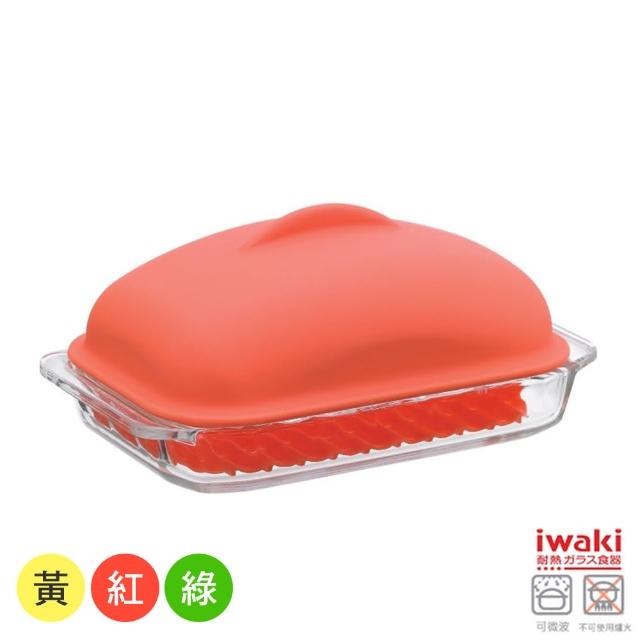 【iwaki】耐熱焗烤蓋附蓋700ml(綠/紅/黃)限量出售