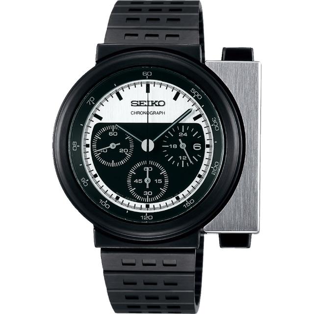 【SEIKO】X GIUGIARO 限量科幻計時碼錶-銀x黑(7T12-0BP0D  SCED041J)便宜賣