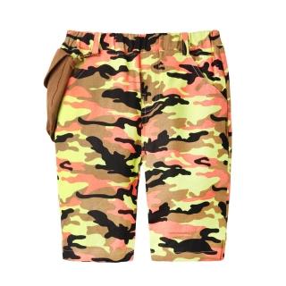 【baby童衣】任選 兒童短褲 男孩迷彩掛袋 中褲 夏褲五分褲 60151(黑黃迷彩)