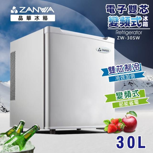 【ZANWA晶華】電子雙芯變頻式冰箱(CLT-30AS)