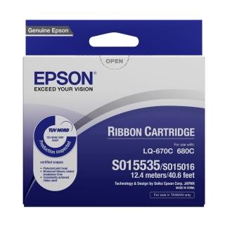 【EPSON】官方直營 原廠色帶S015535 黑(LQ-670/670C/680/680)