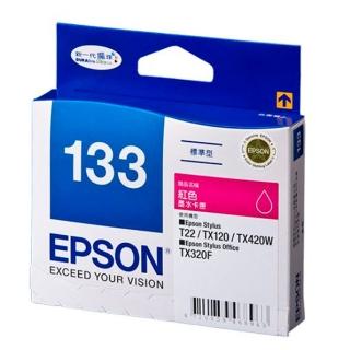【EPSON】NO.133原廠紅色墨水匣(T133350)