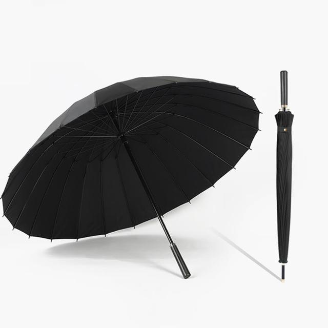【PUSH! 好聚好傘】24骨3人UPF30+抗紫外線雨傘 遮陽傘(直柄雨傘 I27)