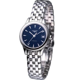 【LONGINES】旗艦系列 女用自動機械腕錶 黑面(L42744526)