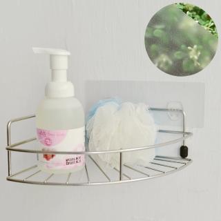 【完美主義】新魔力霧面無痕貼系列-304不鏽鋼轉角置物架