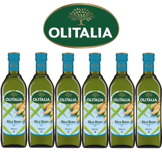【Olitalia奧利塔】超值玄米油禮盒組(750mlx6瓶)站長推薦