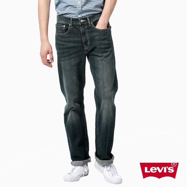 【Levis】505 深藍微刷白合身直筒丹寧牛仔褲推薦