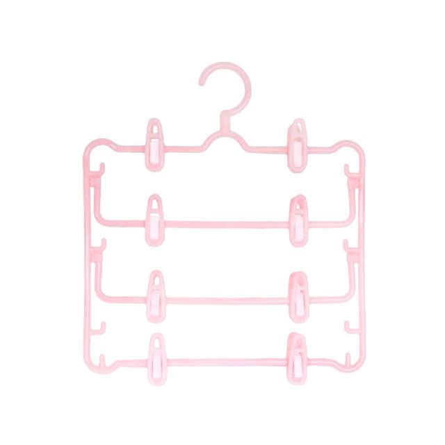 【AXIS 艾克思】粉彩四層裙架_4入組