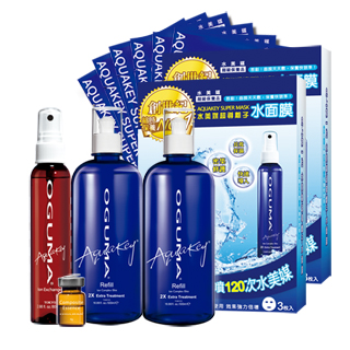 【OGUMA水美媒】強力保濕旗艦組(水美媒500ml X 2瓶+DaySpa x 1瓶+水面膜3入X 2盒)