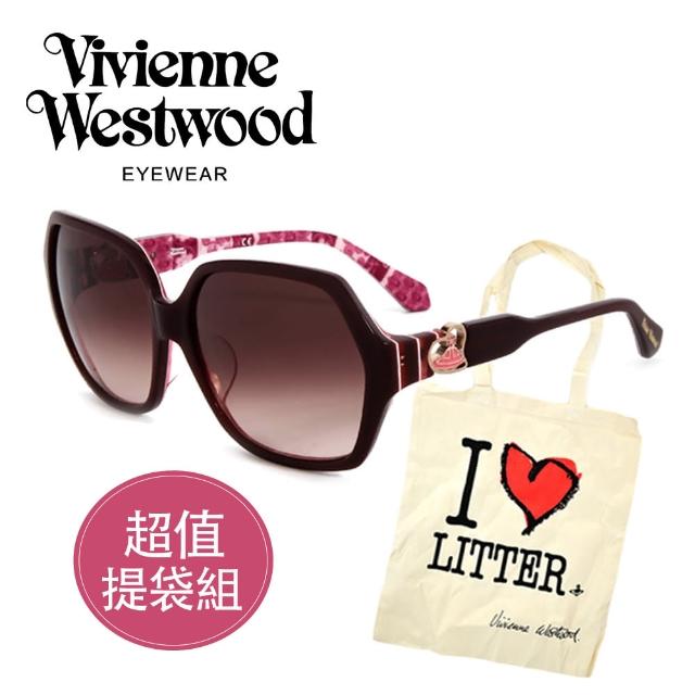 【Vivienne Westwood】英國精品時尚造型太陽眼鏡(VW78802-粉色)讓你愛不釋手