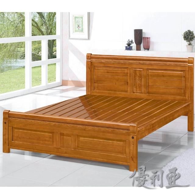 優利亞 古典雕花 雙人5尺實木床架 實木床板 Momo購物網