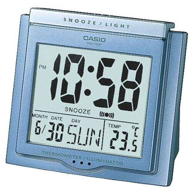 【CASIO】方形大字幕數位鬧鐘(DQ-750F-2)