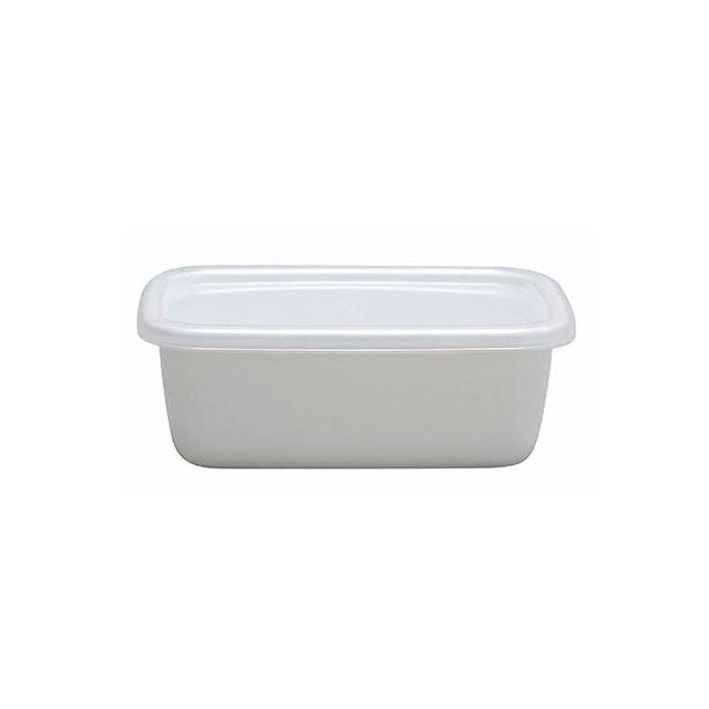 【野田琺瑯】White Series系列長型保存盒(0.85L)