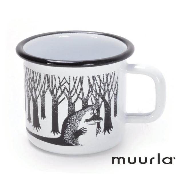 【芬蘭Muurla】雪地精靈哥古琺瑯馬克杯-白370ml(muurla moomin 嚕嚕米 琺瑯杯 咖啡杯)特價