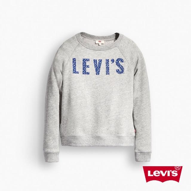 【Levis】女款運動長袖棉T-灰色推薦