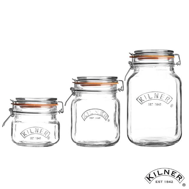 【KILNER】多功能扣式密封罐三入組