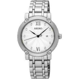 【SEIKO】精工 甜蜜晶鑽時尚女錶-銀/31mm(7N82-0JM0S SXDG79P1)