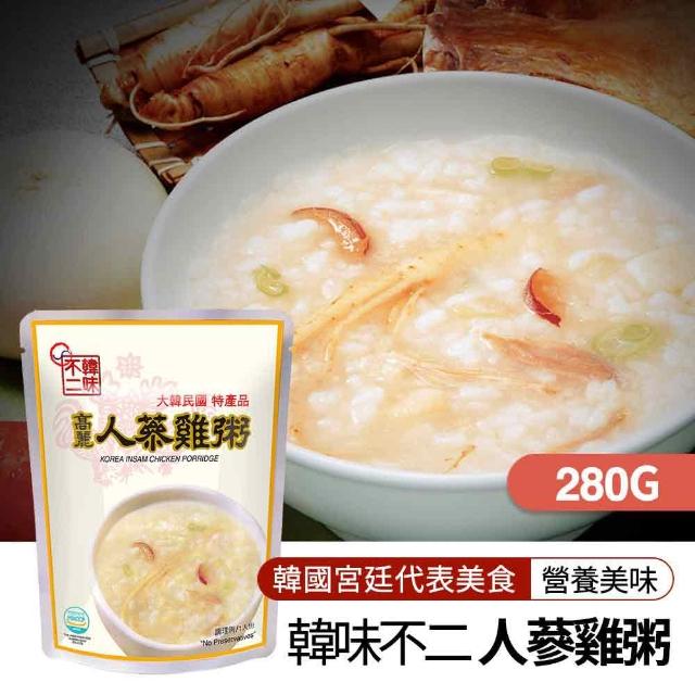 【韓味不二】人蔘雞粥(280g)比價