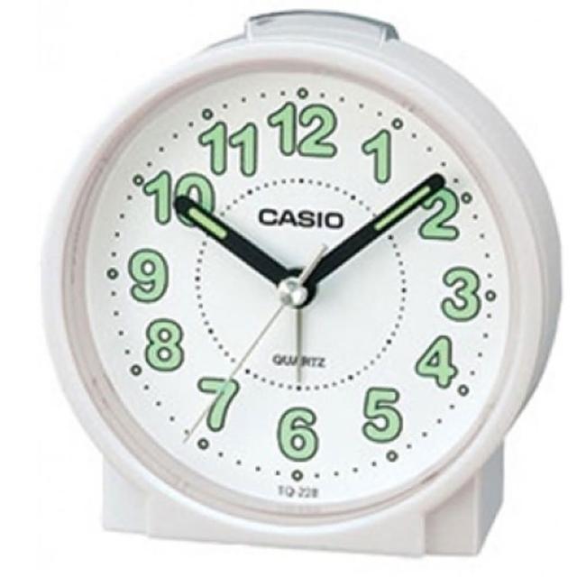 【CASIO】圓形桌上型鬧鐘(TQ-228-7)優惠