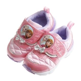 【布布童鞋】Disney冰雪奇緣甜粉色華麗宮廷風內增高運動鞋(ICY804G)