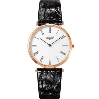【LONGINES】浪琴 La Grande 嘉嵐系列石英錶-玫塊金框/36mm(L47551912)