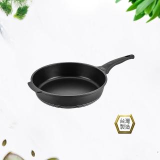 【PERFECT 理想】日式黑金鋼深型平底鍋-33cm單把無蓋(台灣製造)