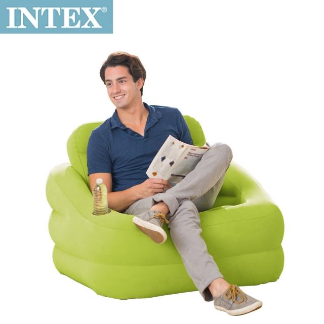 【INTEX】歐式充氣沙發-可拆式靠背(蘋果綠)網友評價