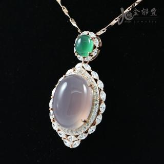 【金郁豐】閃耀奢華天然冰透紫玉髓項鍊