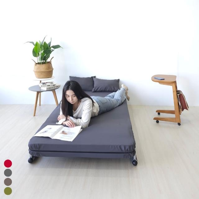 【BN-Home】PHIL菲爾六段式摺疊沙發床單人加大(單人沙發/沙發床/獨立筒床墊)