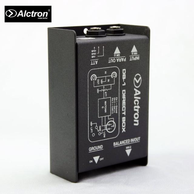 【ALCTRON】DB-1 被動式單聲道DI BOX阻抗器(原廠公司貨 商品保固有保障)