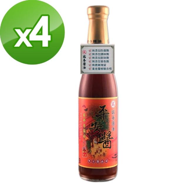 瑞春醬油 蒜蓉醬油膏420mlx6瓶(黑豆純釀造)評價推薦
