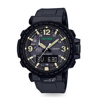 【CASIO 卡西歐 登山錶 系列】太陽能_氣壓溫度測量_耐低溫_數字羅盤_男錶(PRG-600Y)