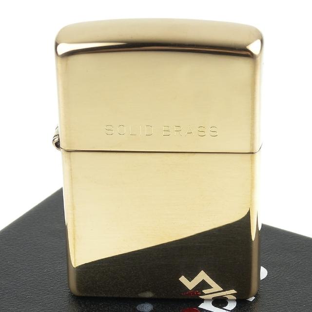 【ZIPPO】美系-Solid Brass-純銅高磨光金色鏡面(寬版)