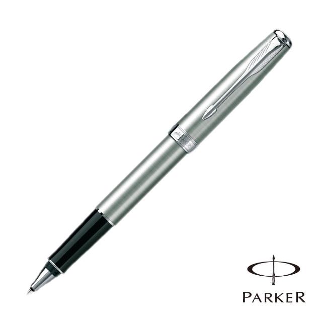 【PARKER 派克】SONNET 商籟 鋼桿白夾 鋼珠筆(原廠正貨)