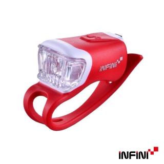【INFINI】ORCA I-204W 鯨魚USB充電式白光警示燈(紅)