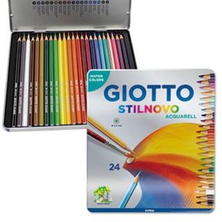 【義大利GIOTTO】STILNOVO 水溶性色鉛筆(24色鐵盒)