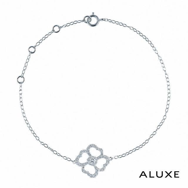 【A-LUXE 亞立詩】18K金 山茶花鑽石手鍊