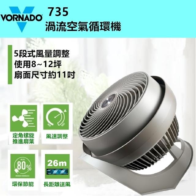 【美國 VORNADO 沃拿多】渦流空氣循環機-735C(適用坪數8-15坪)